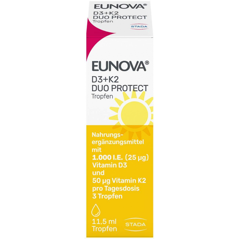Eunova DuoProtect D3 + K2 1000 I.E. 11,5 ml Tropfen