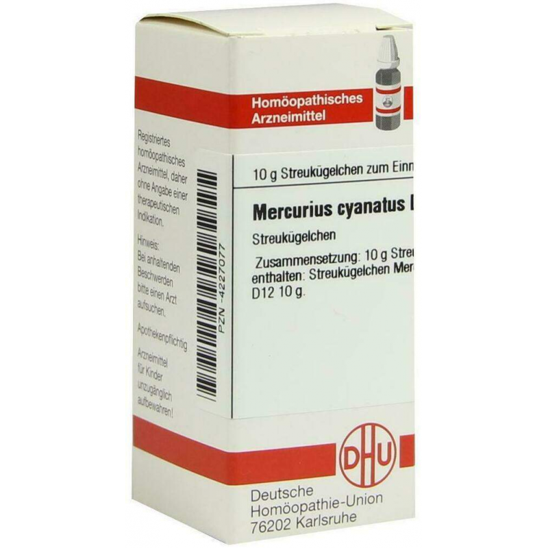 Dhu Mercurius Cyanatus D12 Globuli