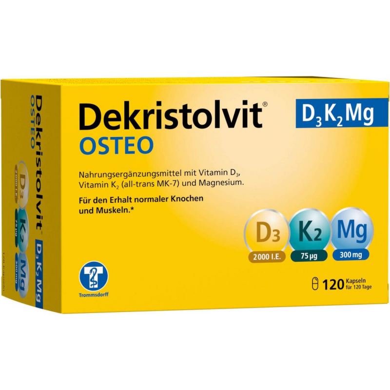 Dekristolvit Osteo D3K2Mg 120 Kapseln