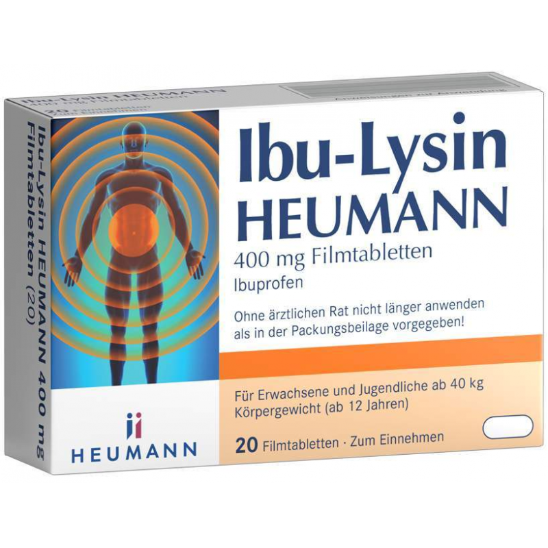 Ibu-Lysin Heumann 400 mg 20 Filmtabletten