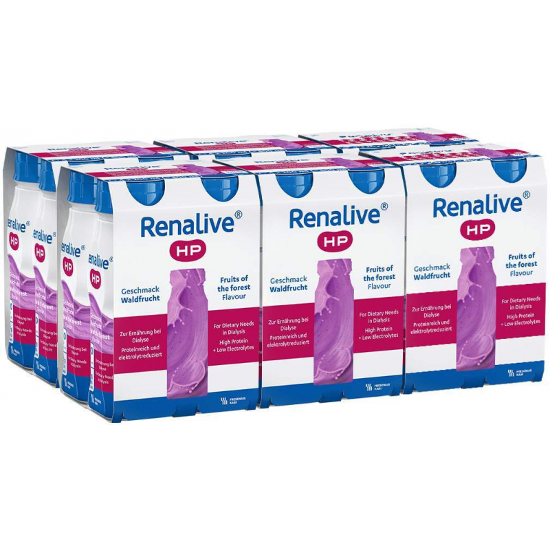 Renalive HP Waldfrucht flüssige Trinknahrung 6 x 4 x 200 ml