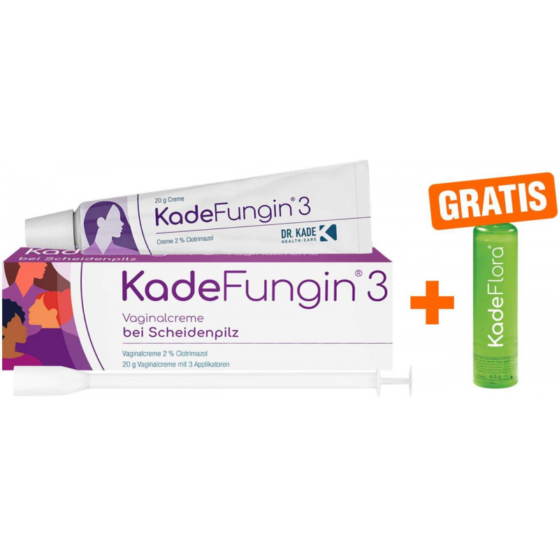 KADEFUNGIN 3 Creme 20 g + gratis Lippenpflegestift 1 Stück