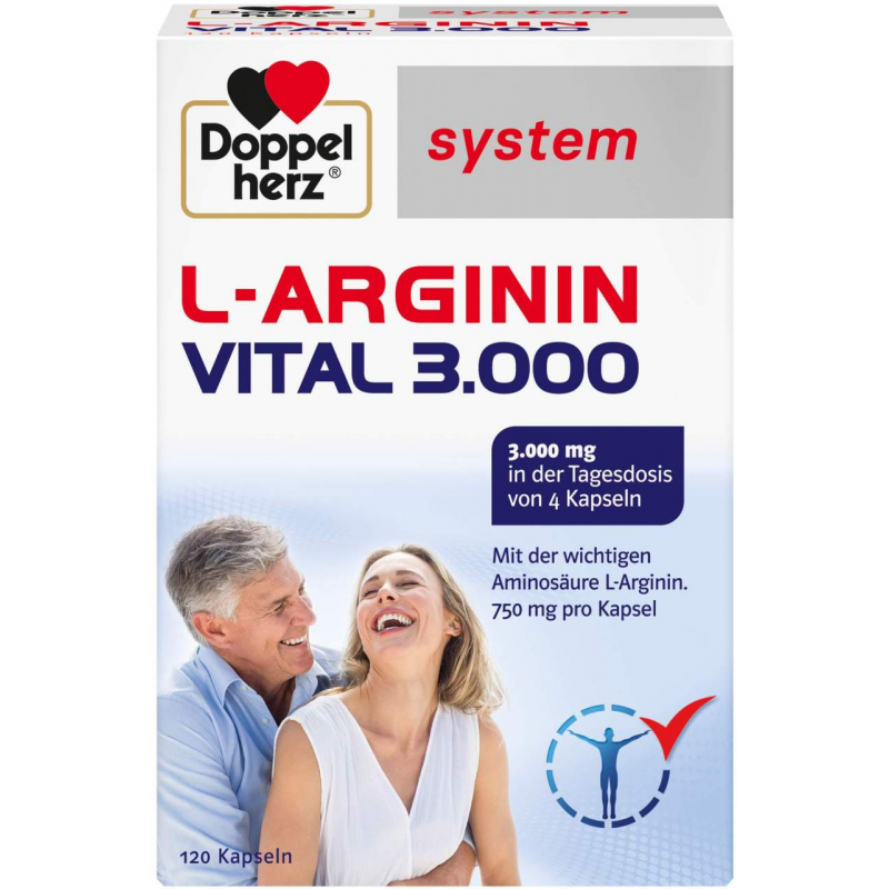 Doppelherz system L-Arginin Vital 3000 120 Kapseln