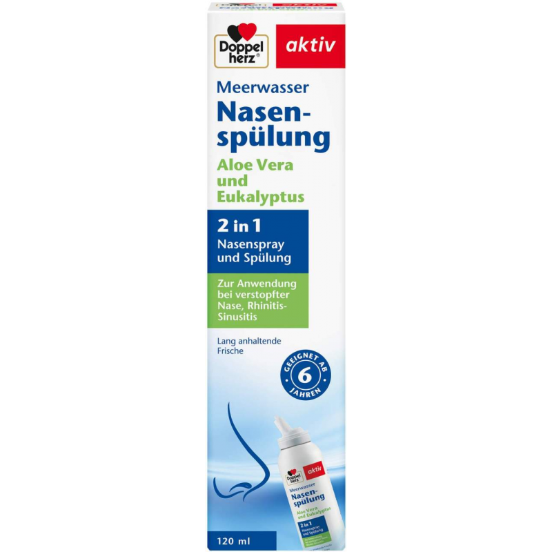 Doppelherz Aktiv Meerwasser Nasenspülung Aloe Vera und...