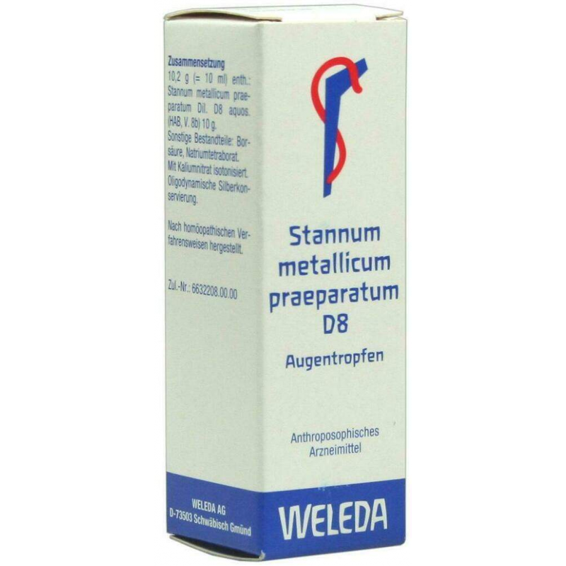 Weleda Stannum Metallicum Praeparatum D8 10 ml Augentropfen