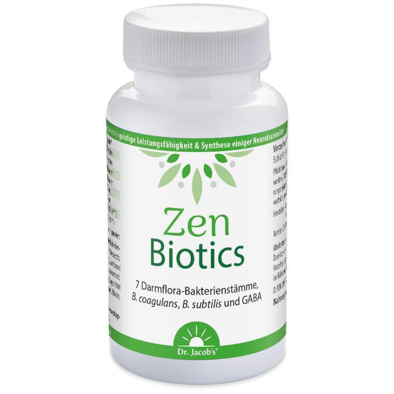 Zen Biotics Darmflora-Bakterien + GABA Dr.Jacob s 60 Kapseln