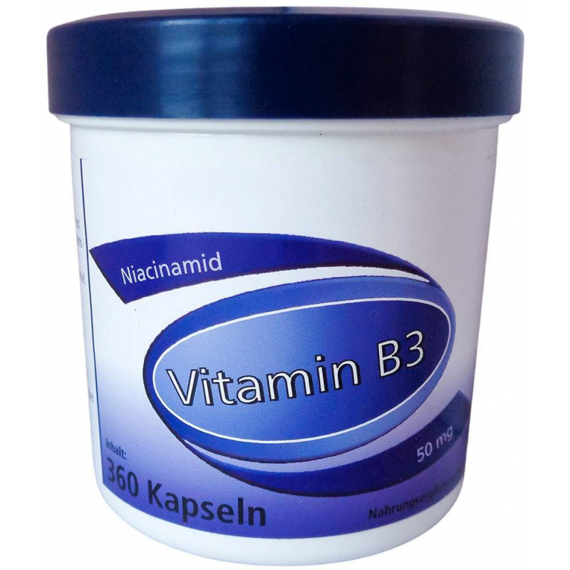 Vitamin B3 Niacinamid 50 mg Gerimed 360 Kapseln