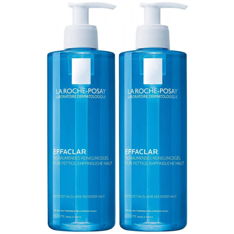 La Roche Posay Effaclar Schäumendes Reinigungsgel 2 x 400 ml