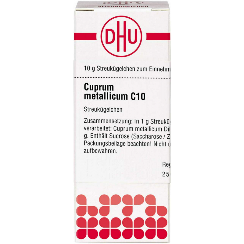 Dhu Cuprum Metallicum C10 Globuli 10 G