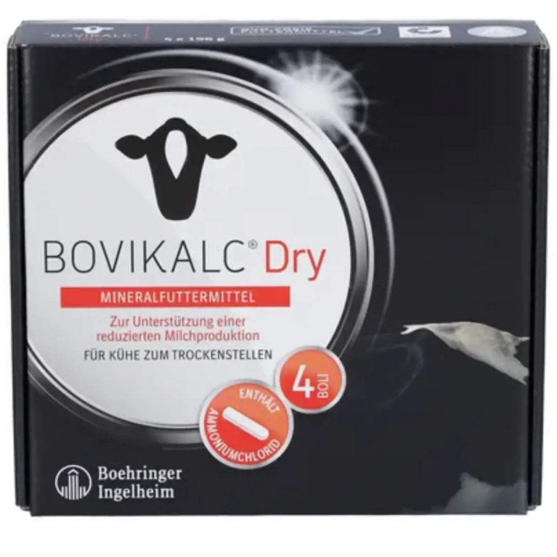 Bovikalc Dry Mineralfuttermittel für Kühe 4 x 1 Bolus