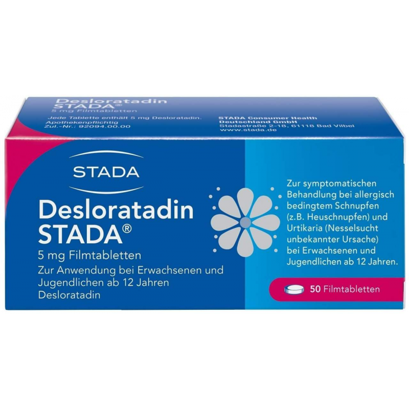 Desloratadin Stada 5 mg 50 Filmtabletten