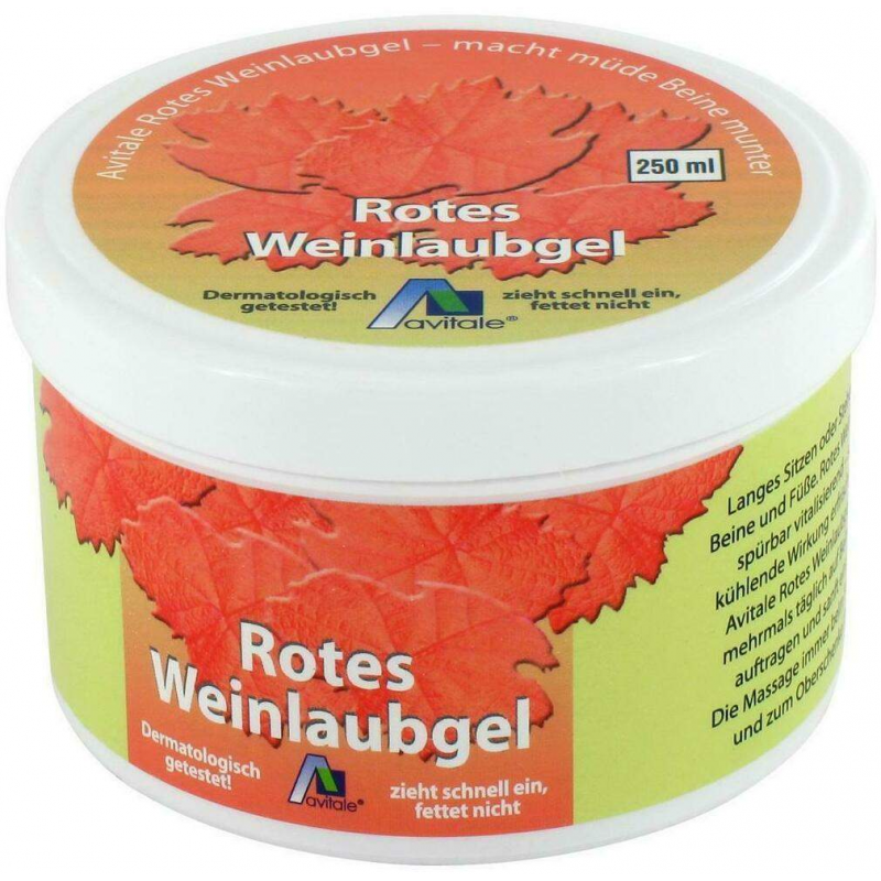 Rotes Weinlaub 250 ml Gel