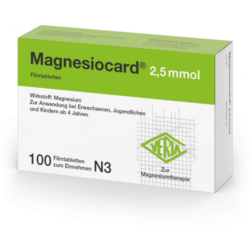 Magnesiocard 2,5 Mmol 100 Filmtabletten