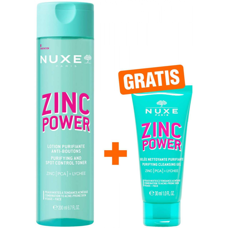 NUXE Zinc Power Lotion 200 ml + gratis NUXE Zinc Power Reinigungsgel 30 ml