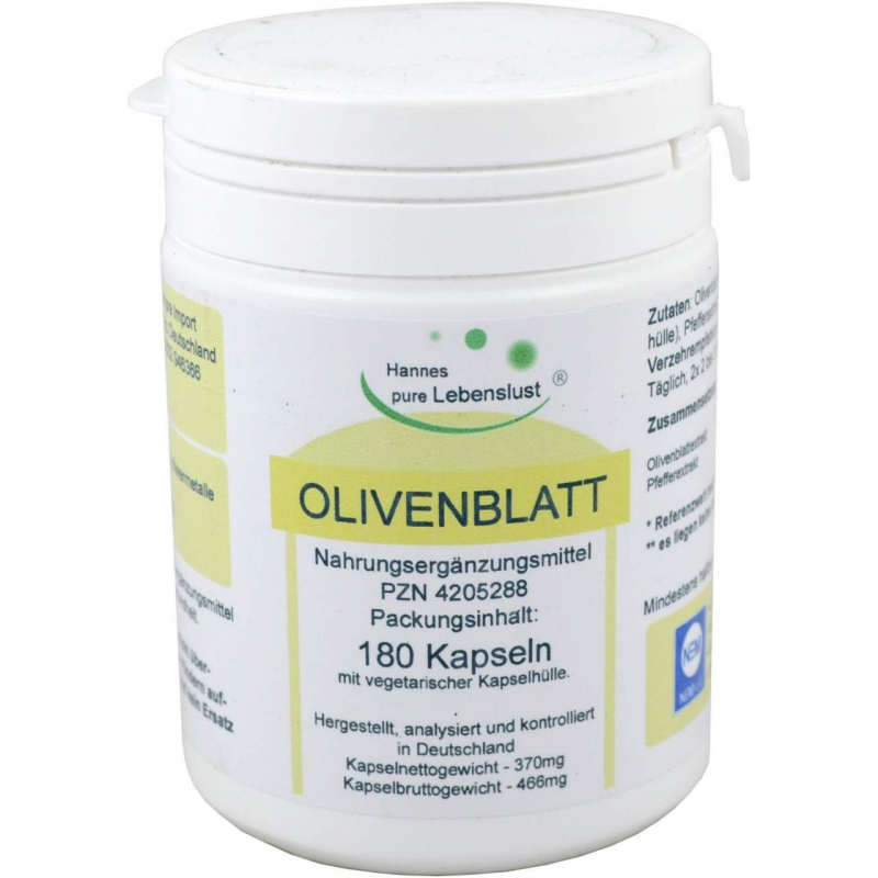 Olivenblatt Extrakt 180 Vegi Kapseln