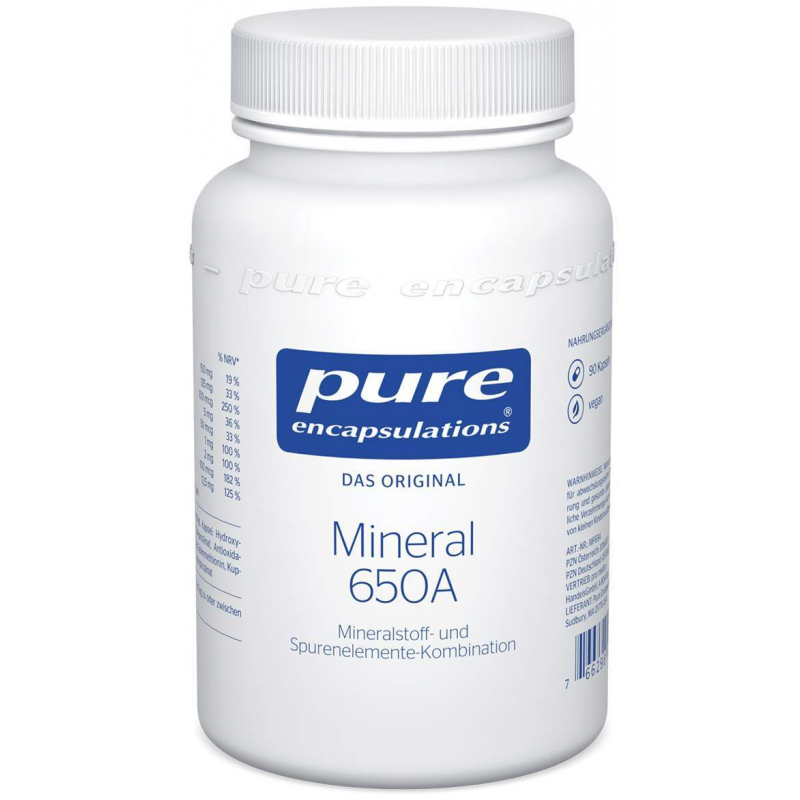Pure Encapsulations Mineral 650a 90 Kapseln