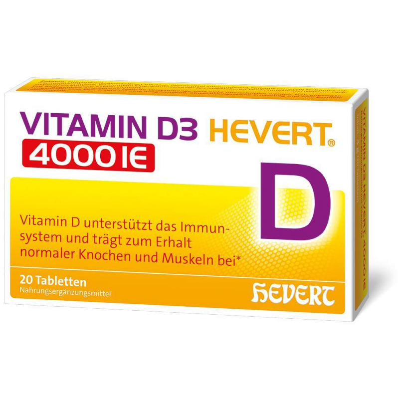 Vitamin D3 Hevert 4000 I.E. 20 Tabletten