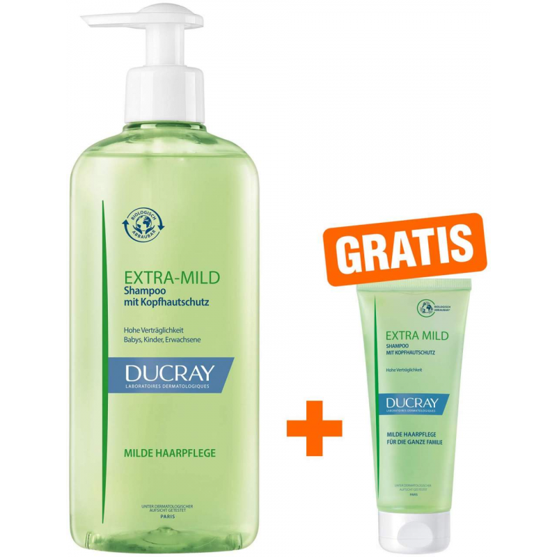Ducray Extra Mild Shampoo 400 ml + gratis 100 ml