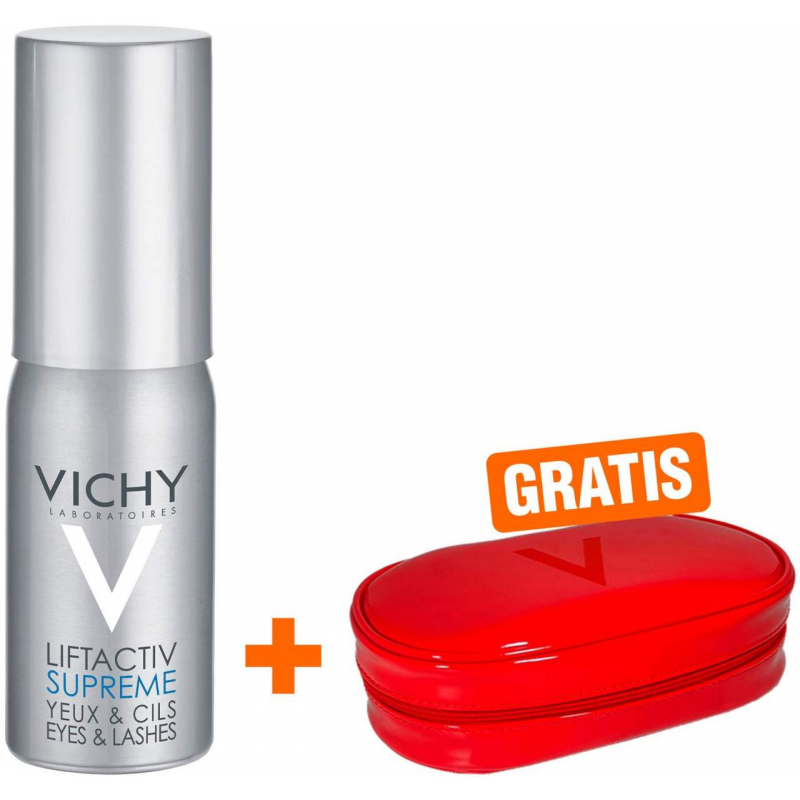 Vichy Liftactiv Serum 10 Augen & Wimpern Creme 15 ml + gratis Kosmetiktasche 1 Stück