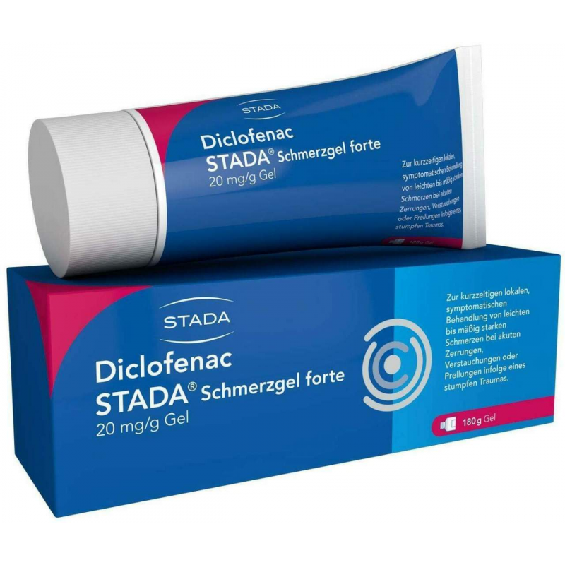 Diclofenac Stada 20 mg je g Gel Schmerzgel forte 180 g