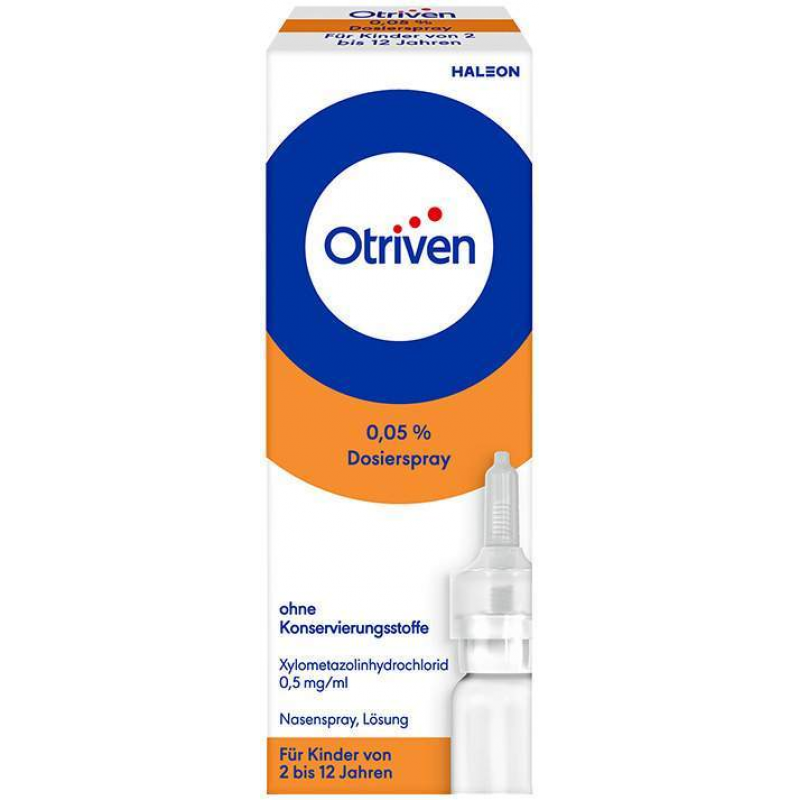 Otriven 0,05 % Dosierspray ohne Konservierungsstoffe für Kinder 10 ml