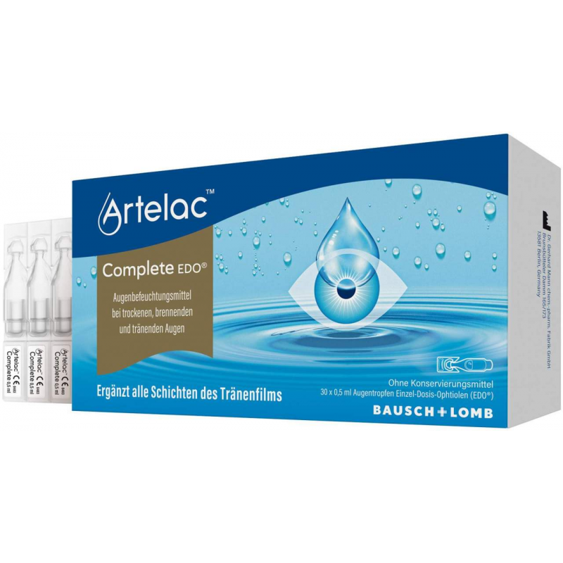 Artelac Complete EDO Augentropfen 30 x 0,5 ml
