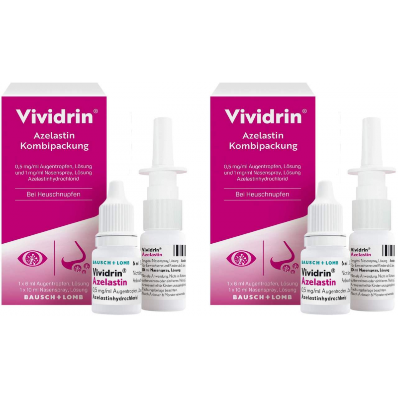 Vividrin Azelastin 2 x 1 Kombipackung