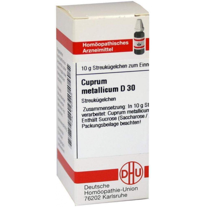 Dhu Cuprum Metallicum D30 10 G Globuli