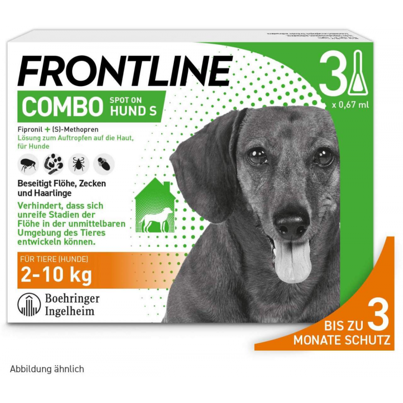 Frontline Combo Spot on Hund S 2-10 kg 3 Pipetten