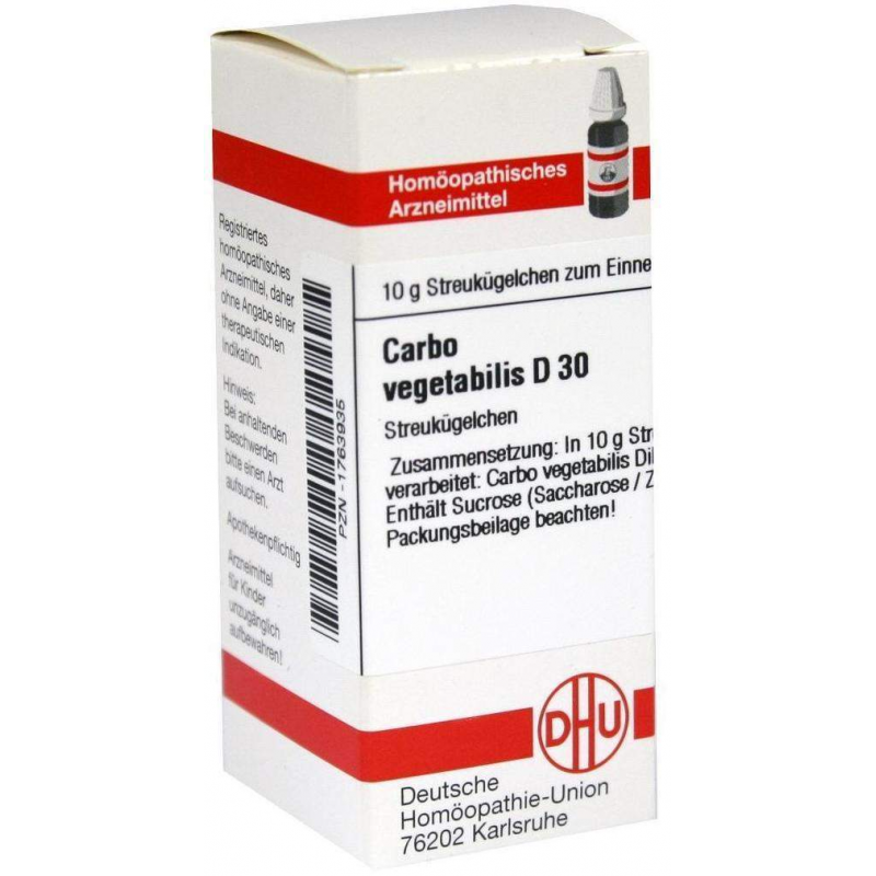 Dhu Carbo Vegetabilis D30 10 G Globuli