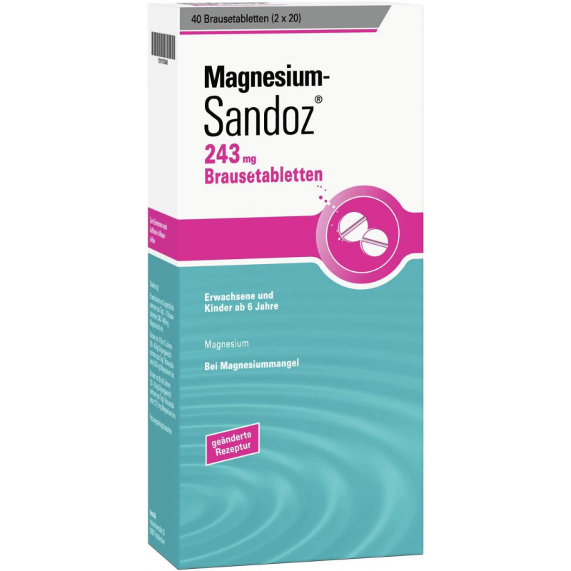 Magnesium Sandoz 243 mg 40 Brausetabletten