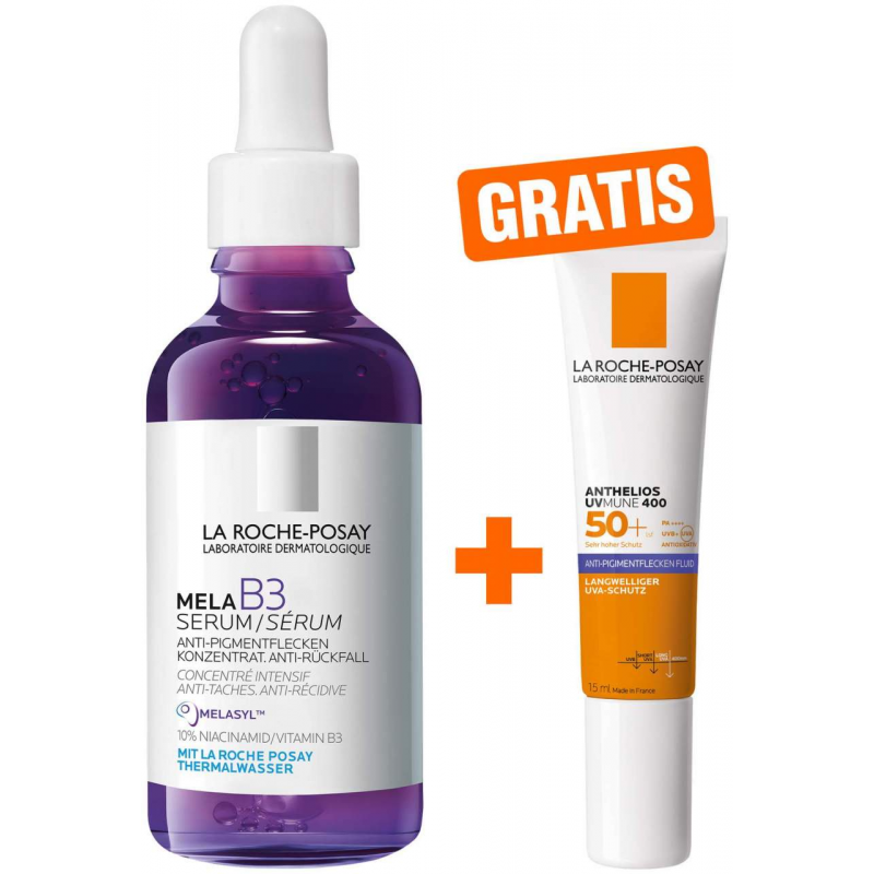 La Roche Posay Mela B3 Serum 50 ml + gratis La Roche Posay Anthelios Anti-Pigment Fluid 15 ml