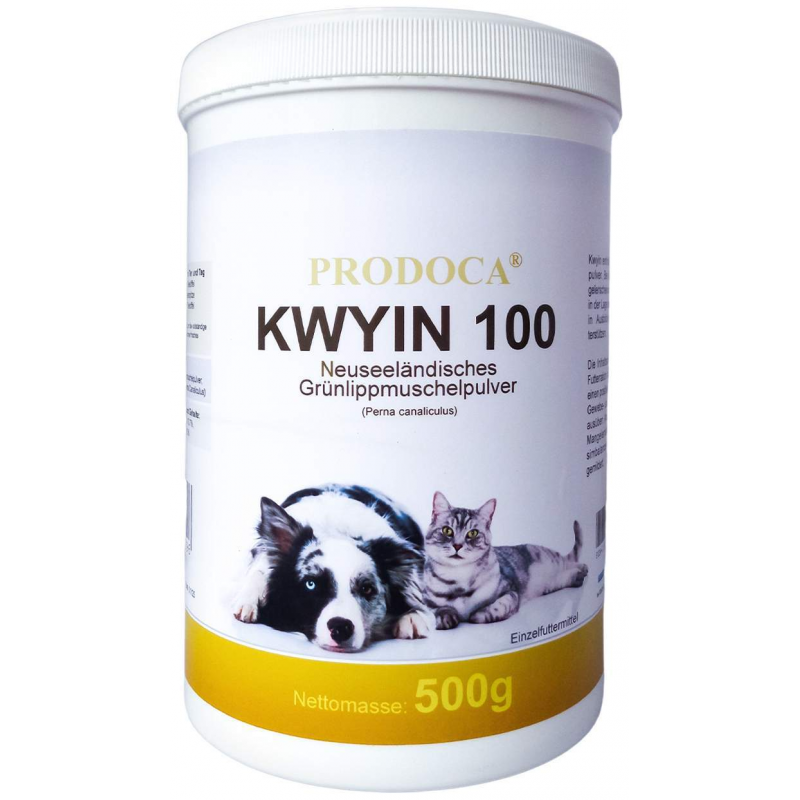 Grünlippenmuschel Kwyin 100 Pulver F.Hunde Katze 500 G