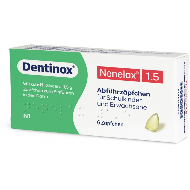 Nenelax 1.5 Abführzäpfchen Für Schulkinder und Erwachsene 6 Stück