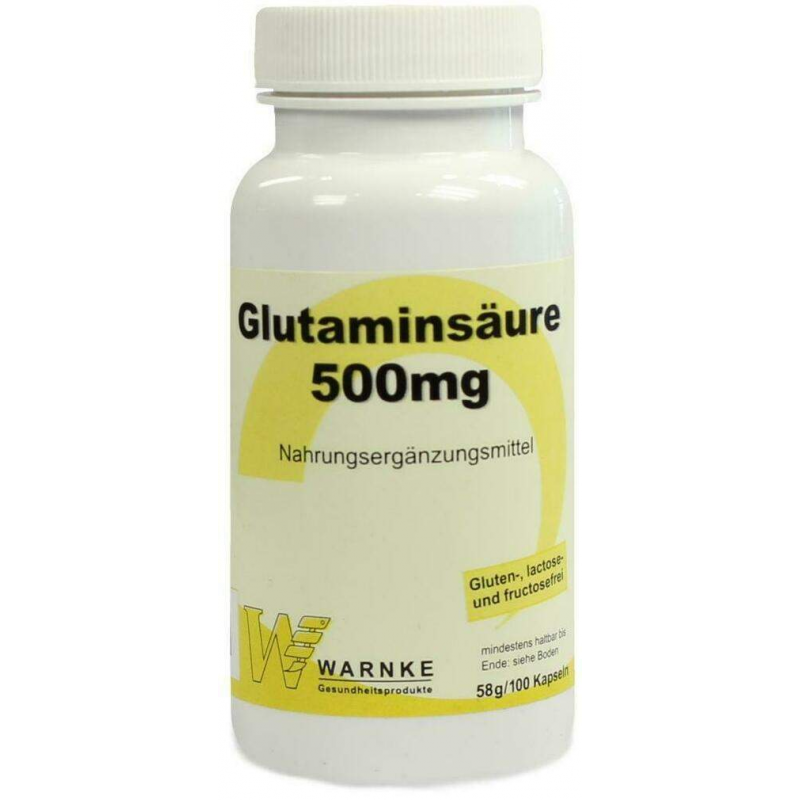 Glutaminsäure 500 mg 100 Kapseln