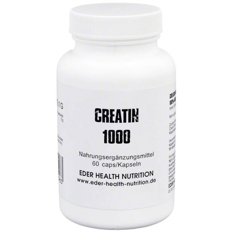 Creatin 1000 Pulver 60 Kapseln