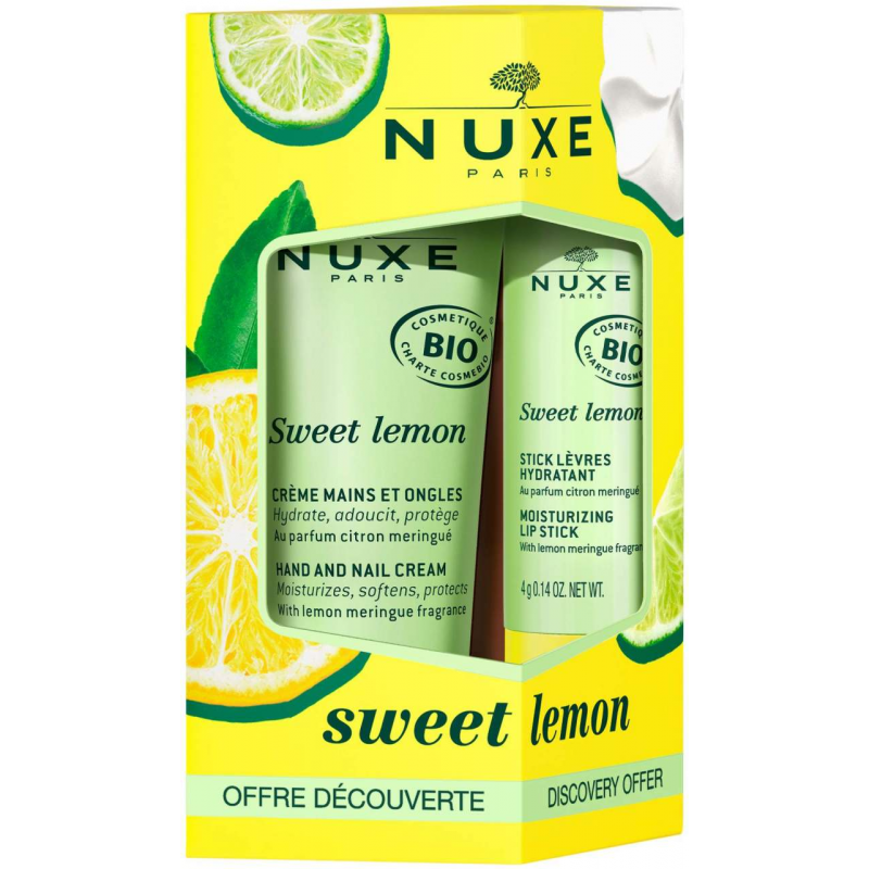 NUXE Set 24 Sweet Lemon Lippenstift und Handcreme