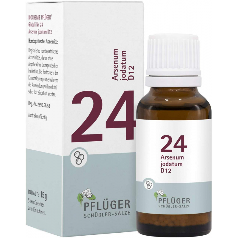 Biochemie Pflüger Nr. 24 Arsenum Jodatum D12 15 G Globuli