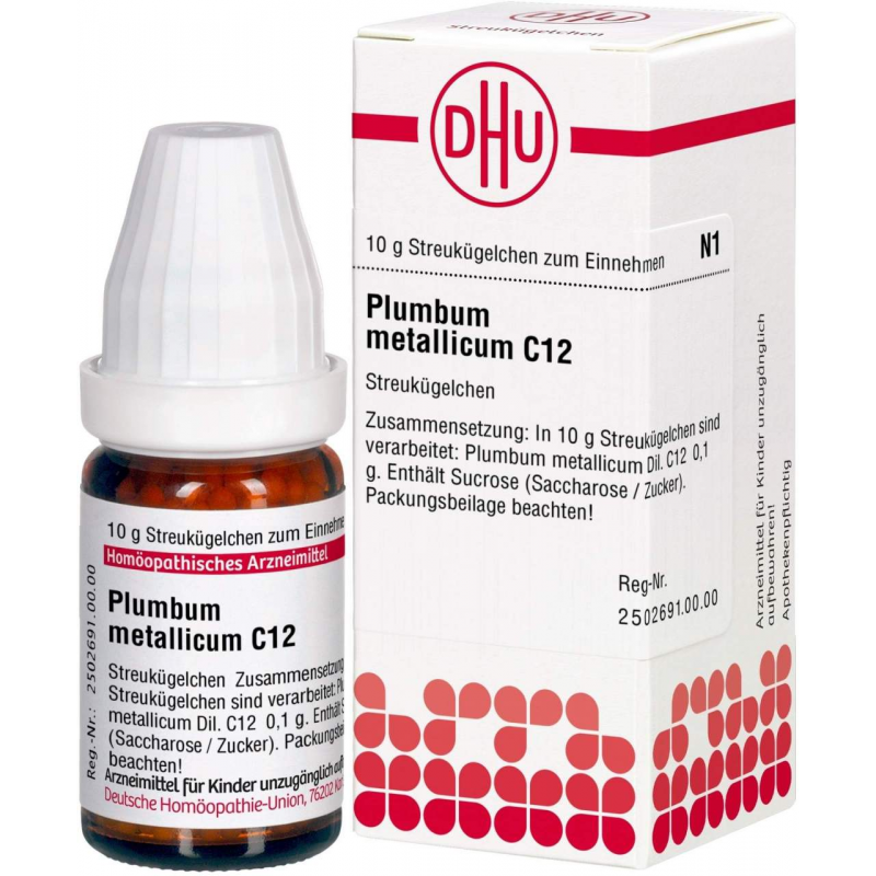 Dhu Plumbum Metallicum C12 Globuli 10 G