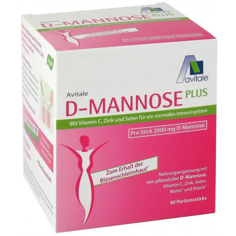D-Mannose Plus 2000 mg 60 x 2,47 g Sticks