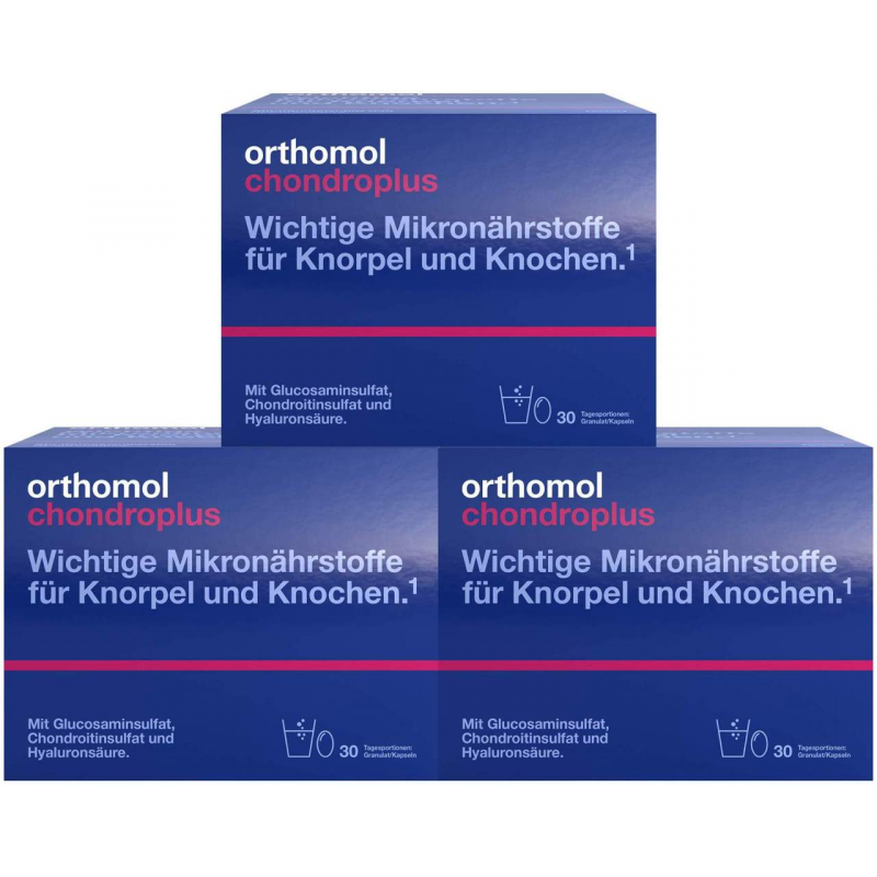 Orthomol Chondroplus Granulat und Kapseln 3 x 30 Stück