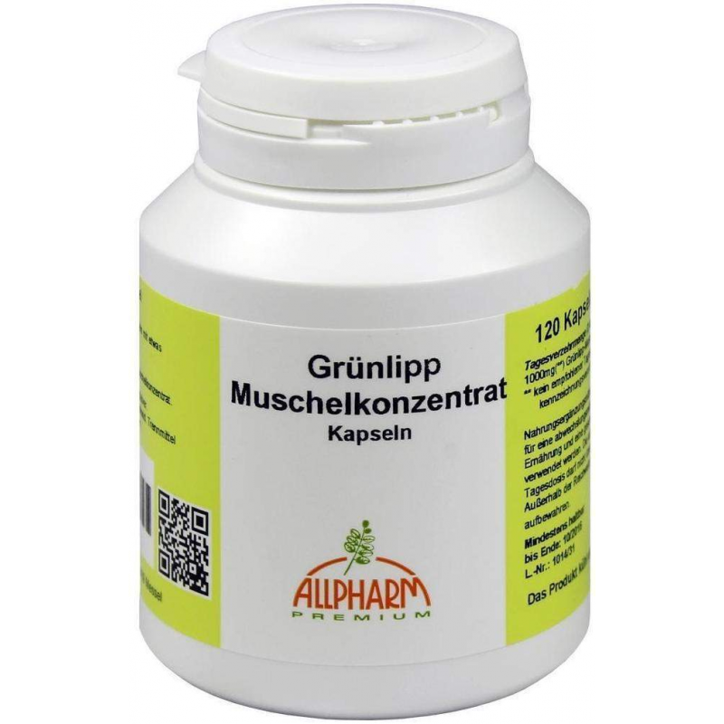 Grünlipp Muschel Konzentrat 500 mg 120 Kapseln