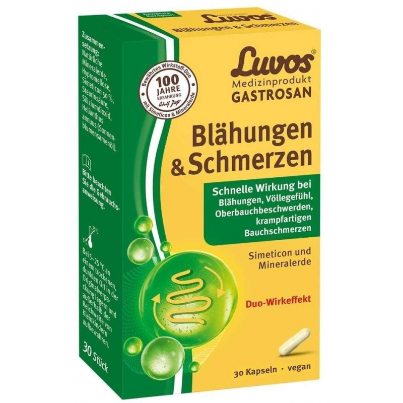 Luvos Gastrosan Blähungen & Schmerzen 30 Kapseln