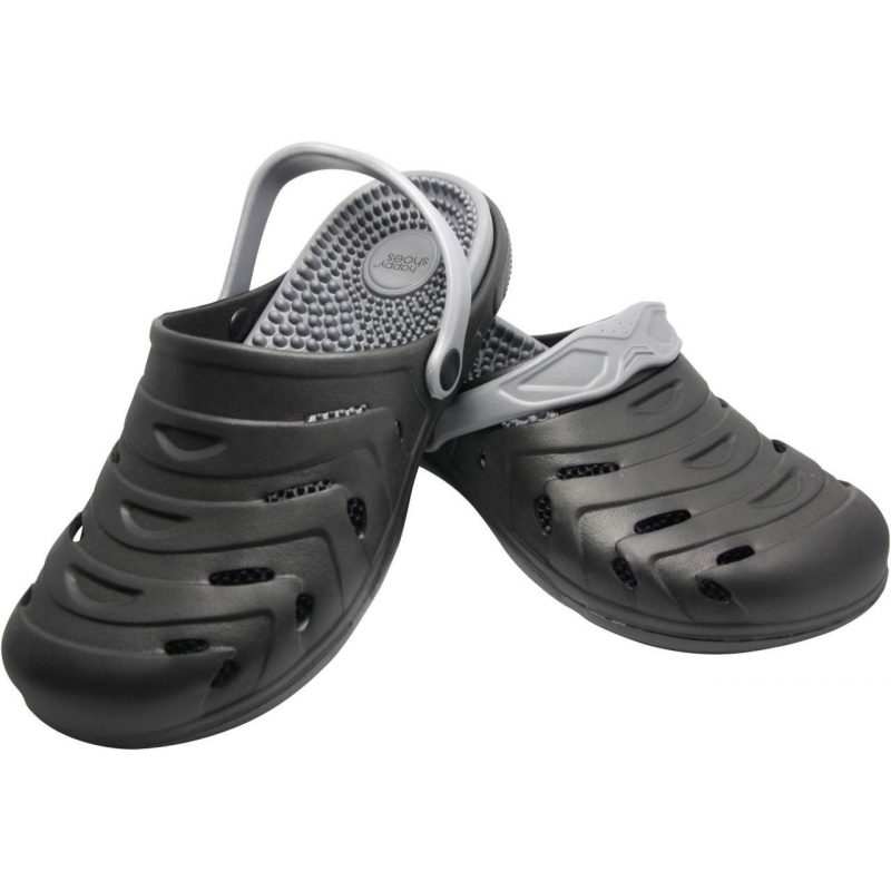 Happy Clogs Gr. 37 Schwarz Massage Wohlfühlschuhe
