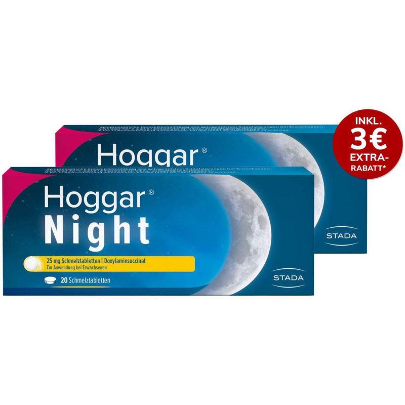 Hoggar Night 25 mg 2 x 20 Schmelztabletten