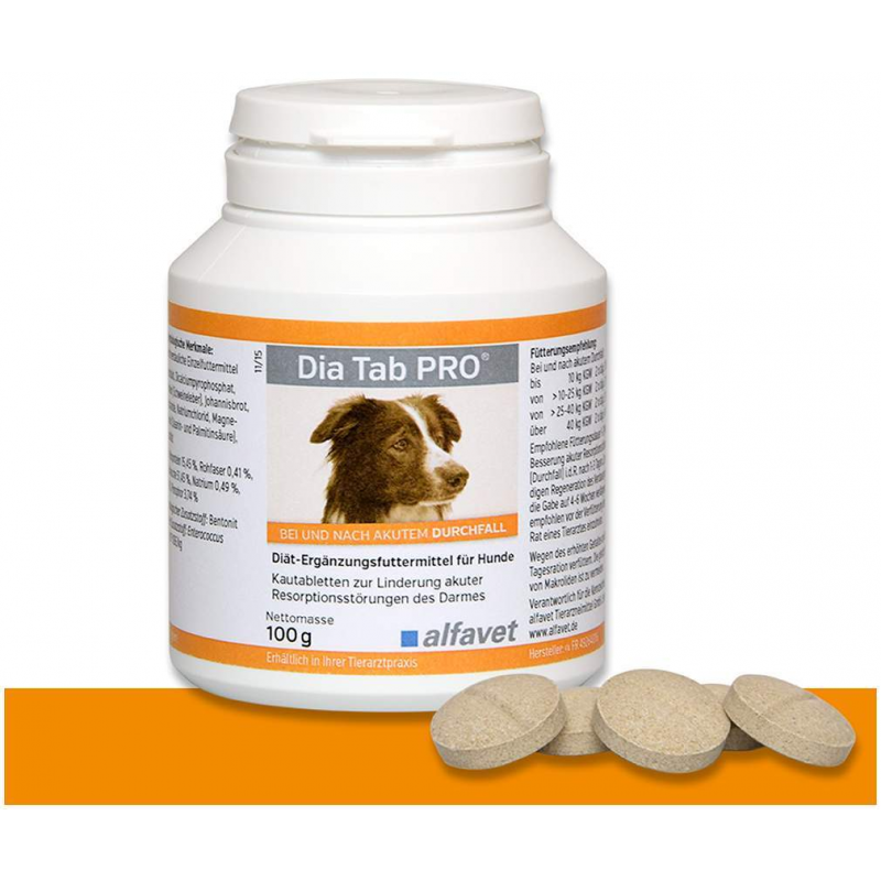 Dia Tab Pro Kautabletten für Hunde und Katzen 100 g