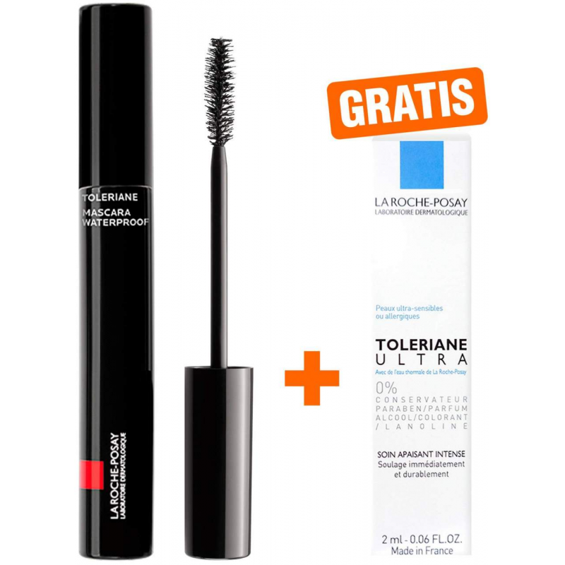 La Roche Posay Toleriane Mascara Waterproof schwarz 7,6 ml + gratis Roche Posay Toleriane Dermallergo Augencreme 2 ml