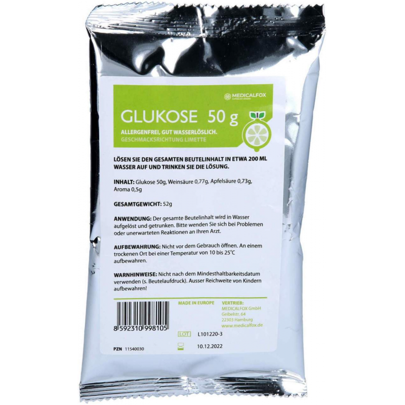 Glukose 50 G Limette Plv.Z.Her.E.Lsg.Z.Einnehmen
