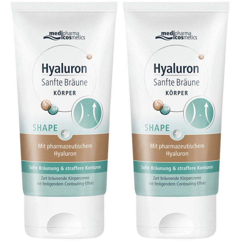 medipharma cosmetics Hyaluron Sanfte Bräune Shape Körperpflege 2 x 150 ml Creme