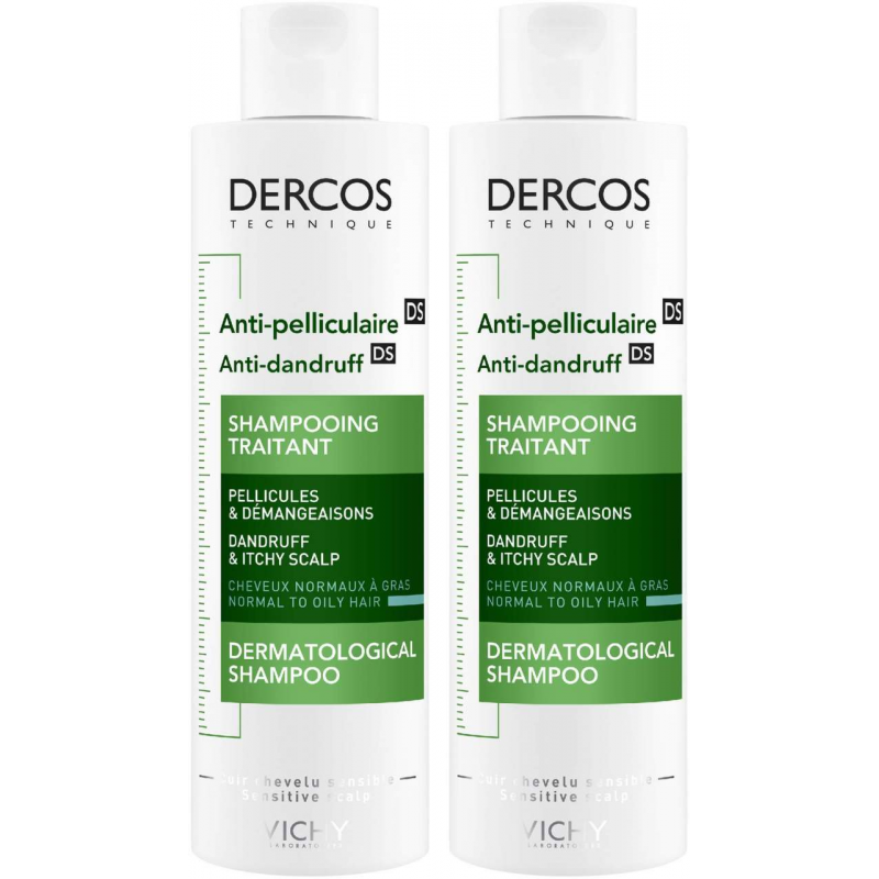 Vichy Dercos Anti Schuppen Shampoo fettige Kopfhaut 2 x 200 ml